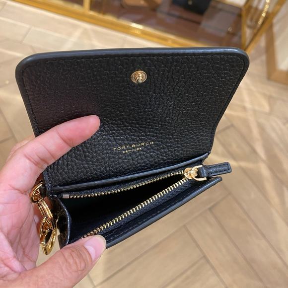 Tory Burch Thea Flap Card Case 159428 Black - Picture 4 of 4